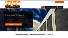 What Crossroadsustoreit.com website looked like in 2020 (4 years ago)