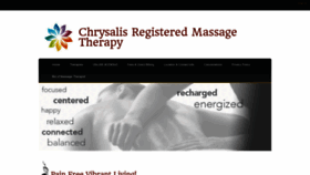 What Chrysalismassage.ca website looked like in 2020 (4 years ago)