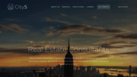 What City5consulting.com website looked like in 2020 (4 years ago)