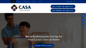 What Casahealthcare.com website looked like in 2020 (4 years ago)