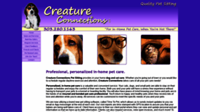 What Creatureconnection.com website looked like in 2020 (4 years ago)