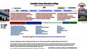 What Cancollege.ca website looked like in 2020 (4 years ago)