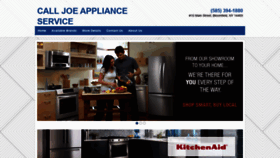 What Calljoeapplianceandservice.com website looked like in 2020 (4 years ago)