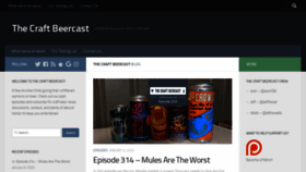 What Craftbeercast.com website looked like in 2020 (4 years ago)