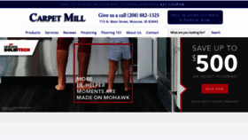What Carpetmillmoscow.com website looked like in 2020 (4 years ago)