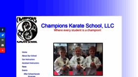 What Championskarateschool.com website looked like in 2020 (4 years ago)