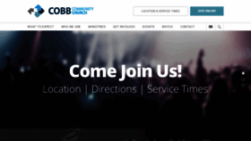 What Cobbcc.church website looked like in 2020 (4 years ago)