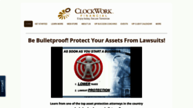 What Clockworkfinancial.com website looked like in 2020 (4 years ago)