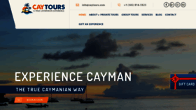 What Caytours.com website looked like in 2020 (4 years ago)