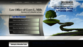 What Coreymillslaw.com website looked like in 2020 (4 years ago)