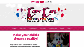 What Copycatsforkids.com website looked like in 2020 (4 years ago)