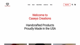 What Caseys-creations.com website looked like in 2020 (4 years ago)