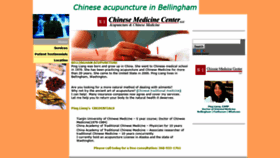 What Chinesemedicinecenter.org website looked like in 2020 (4 years ago)