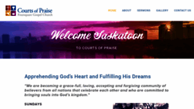 What Courtsofpraise.ca website looked like in 2020 (4 years ago)