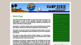 What Campdixieministries.org website looked like in 2020 (4 years ago)