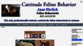What Cattitudebehavior.com website looked like in 2020 (4 years ago)
