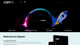 What Copyart.co.nz website looked like in 2020 (4 years ago)