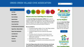 What Cross-creek-village.org website looked like in 2020 (4 years ago)