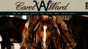What Carolwardcuttinghorses.com website looked like in 2020 (4 years ago)