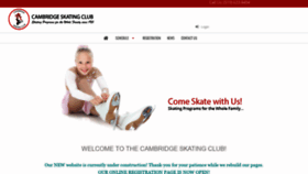 What Cambridgeskatingclub.com website looked like in 2020 (4 years ago)
