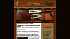 What Canyonlumbercompany.com website looked like in 2020 (4 years ago)
