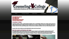 What Counseling-4-college.com website looked like in 2020 (4 years ago)