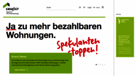 What Casafair.ch website looked like in 2020 (4 years ago)