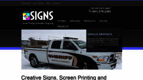 What Creativesignshop.com website looked like in 2020 (4 years ago)