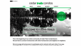 What Cedartrailscondos.com website looked like in 2020 (4 years ago)
