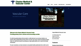 What Claytonmedicalvascularcenter.com website looked like in 2020 (4 years ago)