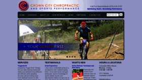 What Crowncitychiro.com website looked like in 2020 (4 years ago)
