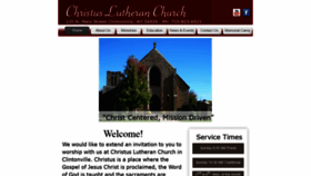 What Christusclintonville.org website looked like in 2020 (4 years ago)