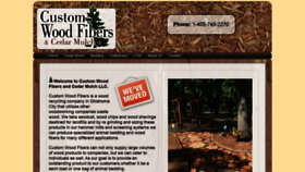 What Customwoodfibers.com website looked like in 2020 (4 years ago)