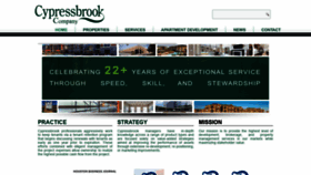 What Cypressbrook.com website looked like in 2020 (4 years ago)