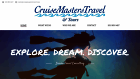 What Cruisemasterstravel.com website looked like in 2020 (4 years ago)