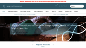 What Cpapmachinescanada.ca website looked like in 2020 (4 years ago)