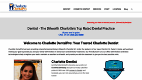 What Charlottedentalpro.com website looked like in 2020 (4 years ago)