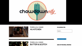 What Chowdowncity.com website looked like in 2020 (4 years ago)