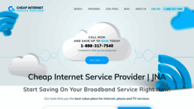 What Cheapinternetserviceprovider-jna.com website looked like in 2020 (4 years ago)