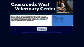 What Crossroadswestvet.com website looked like in 2020 (4 years ago)