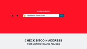 What Checkbitcoinaddress.com website looked like in 2020 (4 years ago)