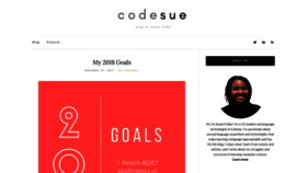 What Codesue.com website looked like in 2020 (4 years ago)