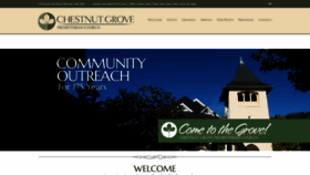 What Chestnutgrovechurch.net website looked like in 2020 (4 years ago)