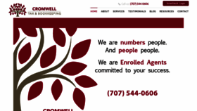 What Cromwelltaxandbooks.com website looked like in 2020 (4 years ago)
