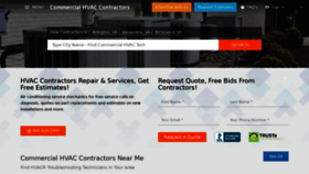 What Commercialhvaccontractors.com website looked like in 2020 (4 years ago)