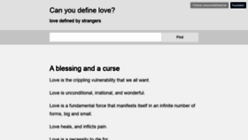 What Canyoudefinelove.com website looked like in 2020 (4 years ago)