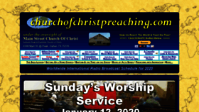 What Churchofchristpreaching.com website looked like in 2020 (4 years ago)