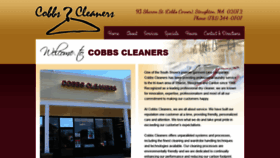 What Cobbscleaners.com website looked like in 2020 (4 years ago)