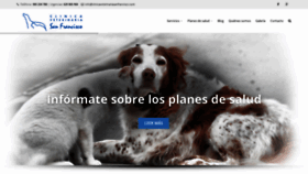What Clinicaveterinariasanfrancisco.com website looked like in 2020 (4 years ago)