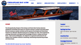 What Chesapeakebayacbs.org website looked like in 2020 (4 years ago)